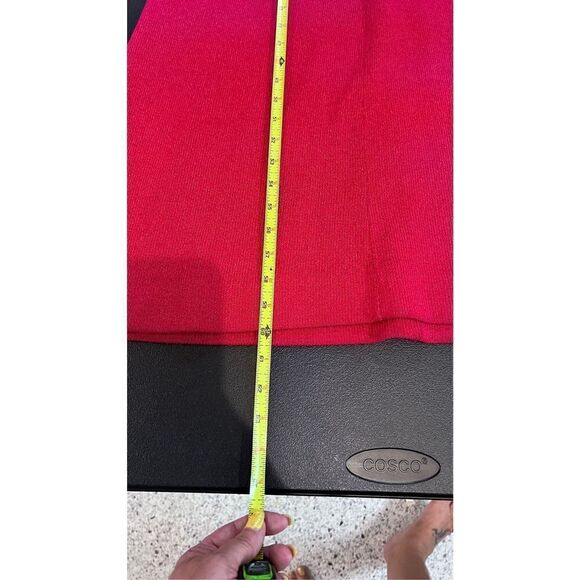 Tricots by Youth Guild Womens Ribbed Knit Long Sleeve Maxi Long Dress Red Size 6 - Picture 14 of 16